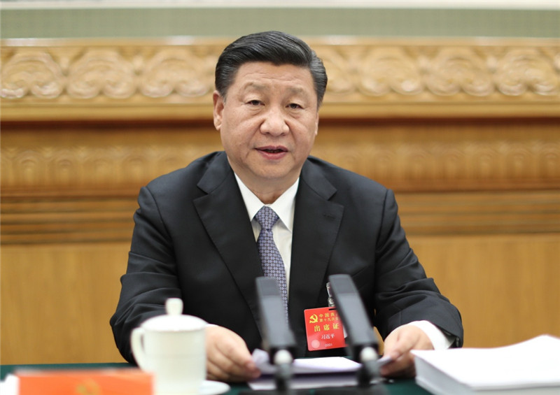 10月20日，中国共产党第十九次全国代表大会主席团在北京人民大会堂举行第二次会议。习近平同志主持会议。